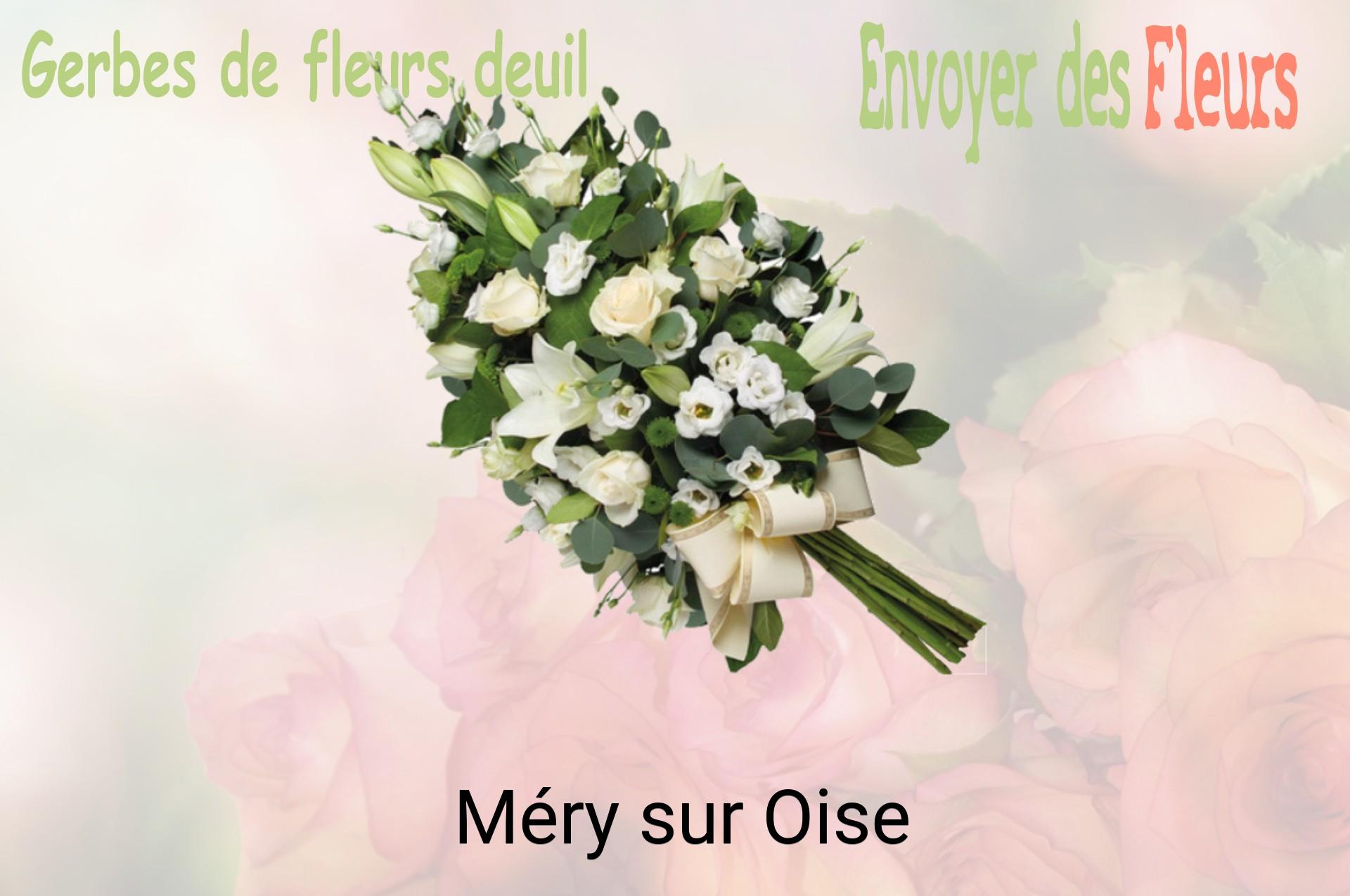 Gerbe de fleurs de deuil livrée à Méry-sur-Oise